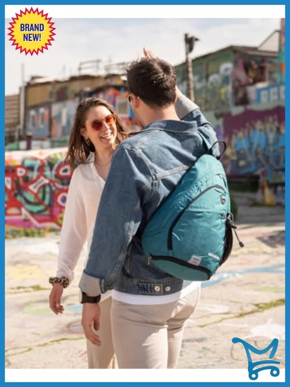 Sling Backpack Crossbody Shoulder Bag with 7 Pockets for Travel Hiking Daypack
